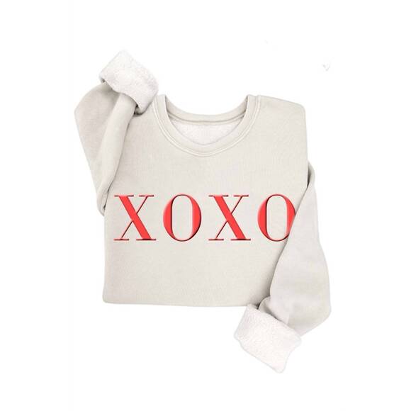 HRT & LUV Sweaters - NEW HRT & LUV women's puff sweatshirt in white